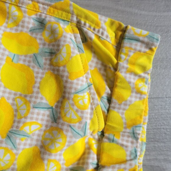 Lands End Womens Lemon Print Mid Rise Ankle Pants Size 12 - Picture 5 of 5